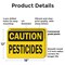 Signmission Pesticides Caution Sign, Plastic, 18in W x 12in L, 2PK OS-2PACK-CS-P-1218-L-19222 - alternate 5